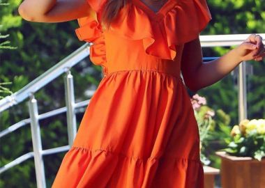 Φόρεμα Moonlight Πορτοκαλί - Amelie's - 