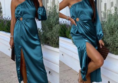 Φόρεμα Nerv Πετρόλ - Amelie's - 