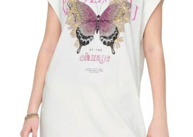 Φόρεμα Only Onllucy Life Butterfly Box 15324361-Cloud Dancer-Evolving Γυναικείο - Only - 