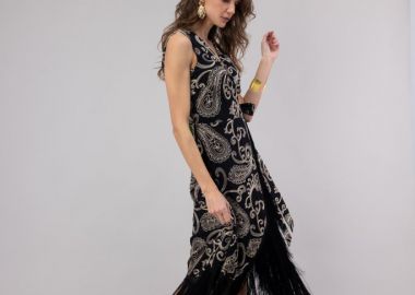 Φόρεμα OPEN Maxi Με Κρόσσια -  - 