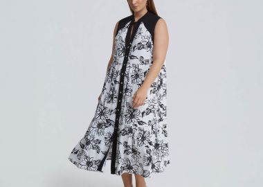 Φόρεμα σεμιζιέ βισκόζη με floral print - MAT FASHION - 