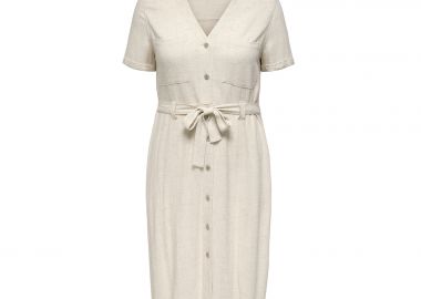 Φόρεμα σεμιζιέ λινό Carsiesta - ONLY CARMAKOMA - 