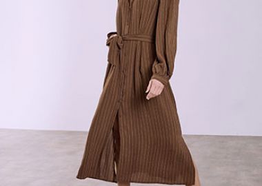 Φόρεμα σεμιζιέ ριγέ SQ7948.8295+2 - Celestino - 