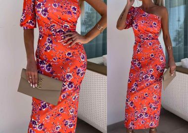 Φόρεμα Spring Flower Πορτοκαλί - Amelie's - 