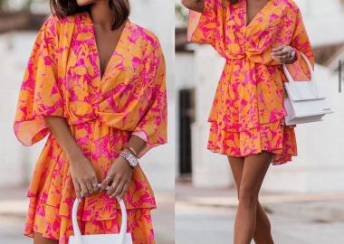 Φόρεμα Sunrise Πορτοκαλί - Amelie's - 