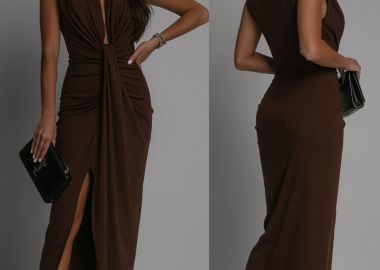 Φόρεμα Tru Καφέ - Amelie's - 