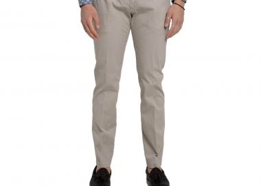 FOUR TEN Ανδρικό Μπεζ Straight-Leg Chino Trousers - FOUR TEN - 