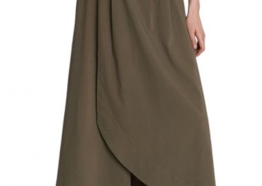 Φούστα Ale Κρουαζέ Με Πιέτες 8920997-LIGHT KHAKI Γυναικείο - Ale - 
