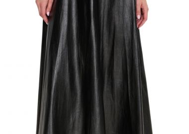 Φούστα Ale Μάξι Δερματίνη 8921907-BLACK Γυναικείο - Ale - 