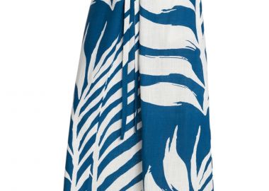 Φούστα Ale Midi Εμπριμέ Με Ζώνη 8920629-OTTANIO Γυναικείο - Ale - 