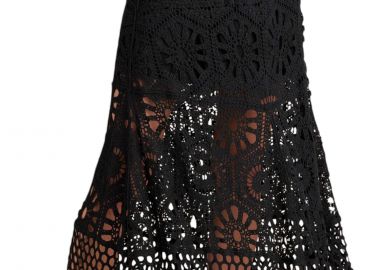 Φούστα Attrattivo Μακριά Διάτρητη Κεντητή 9920390-BLACK Γυναικείο - Attrattivo - 