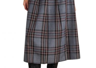 Φούστα Attrattivo Μίντι Καρό 9921706-GREY Γυναικείο - Attrattivo - 