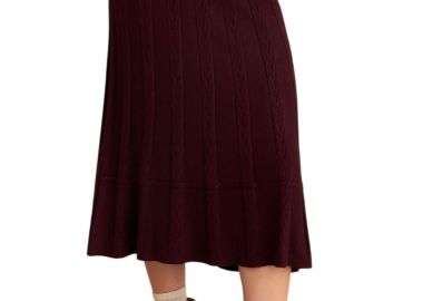 Φούστα Attrattivo Μίντι Πλεκτή 9921771-OXBLOOD Γυναικείο - Attrattivo - 