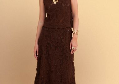 Φούστα δαντέλα μάξι - 5206179093521 -  - 