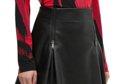 Φούστα DKNY Δερματίνη P4GNTUDO-BLK-BLACK Γυναικείο - DKNY - 