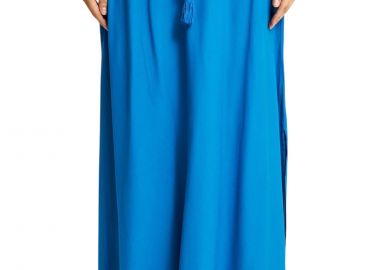 Φούστα Funky Buddha Μάξι Με Λάστιχο Στη Μέση FBL013-100-14-IBIZA BLUE Γυναικείο - Funky Buddha - 