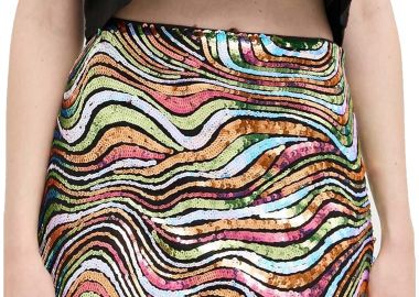 Φούστα Guess Zulei Sequin W3GD97KBPN0-F7UT Γυναικείο - Guess - 