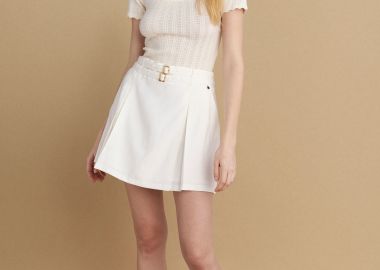 Φούστα κοντή με ζωνάκια - 5206634921871 -  - 