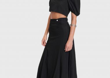 Φούστα μακριά balloon με σούρες - 5206634931528 -  - 