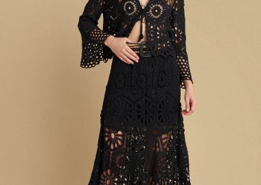 Φούστα μακριά διάτρητη κεντητή - 5206634947727 -  - 