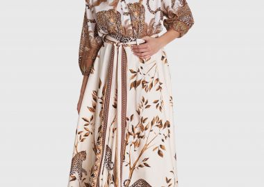 Φούστα μακριά εμπριμέ - 5206179055215 -  - 