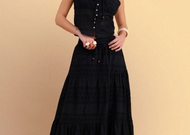 Φούστα μάξι broderie - 5206179089241 -  - 