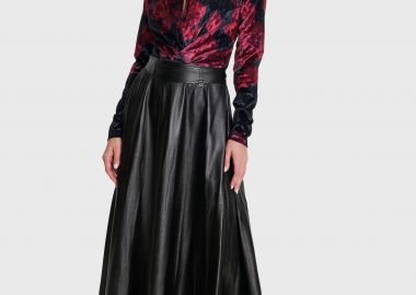 Φούστα μάξι δερματίνη - 5206179070508 -  - 