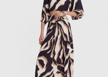 Φούστα maxi εμπριμέ - 5206634913012 -  - 