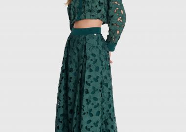 Φούστα μάξι με δαντέλα - 5206634930910 -  - 