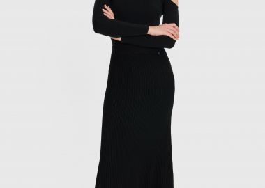 Φούστα μάξι πλεκτή - 5206634991768 -  - 