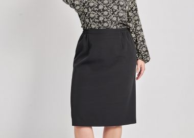 Φούστα midi κρεπ -  - 