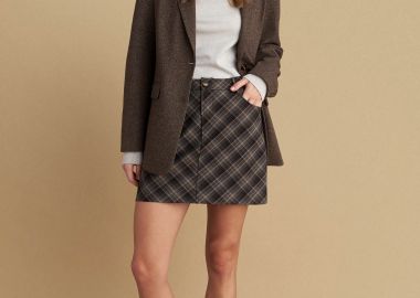 Φούστα μίνι καρό - 5206634986092 -  - 