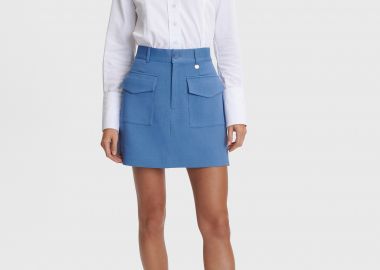 Φούστα μίνι με τσέπες - 5206634912206 -  - 