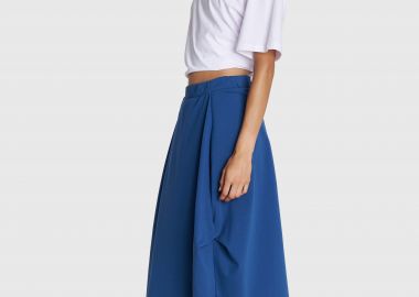 Φούστα μίντι casual με τσέπες - 5206179020138 -  - 