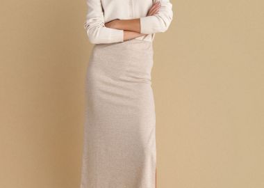 Φούστα μίντι με ελαστική μέση - 5206179060462 -  - 