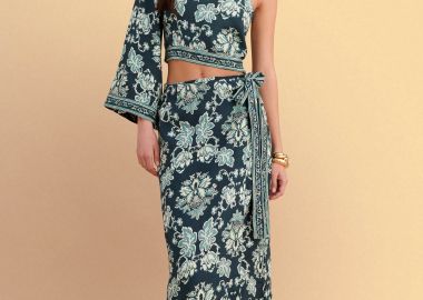 Φούστα μίντι wrap εμπριμέ - 5206179098007 -  - 