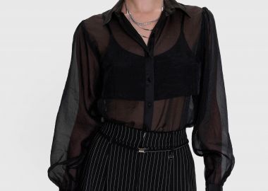 Φούστα ριγέ με υφασμάτινη ζώνη - 5206179000642 -  - 