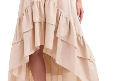 Φούστα Silvian Heach Ασύμμετρη Pidgeot PGP22504GO-SAND BRAZ Γυναικείο - Silvian Heach - 