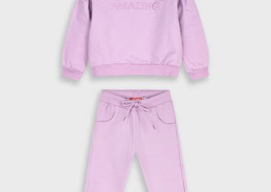 Φούτερ φόρμα με κέντημα - ΛΙΛΑ 15-125373-0 - energiers - 