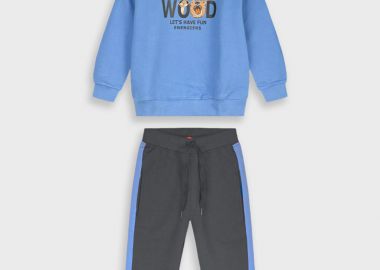 Φούτερ φόρμα με τύπωμα - ΑΝΘΡΑΚΙ 12-125184-0 - energiers - 