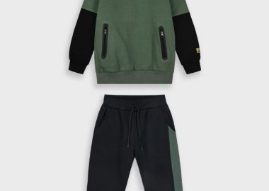 Φούτερ φόρμα με τύπωμα - ΜΑΥΡΟ 13-125051-0 - energiers - 