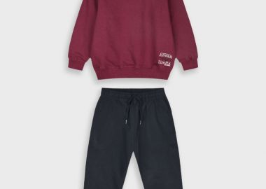 Φούτερ φόρμα με τύπωμα - ΜΑΥΡΟ 13-125091-0 - energiers - 