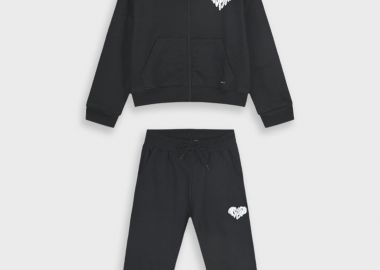 Φούτερ φόρμα με τύπωμα - ΜΑΥΡΟ 16-125231-0 - energiers - 