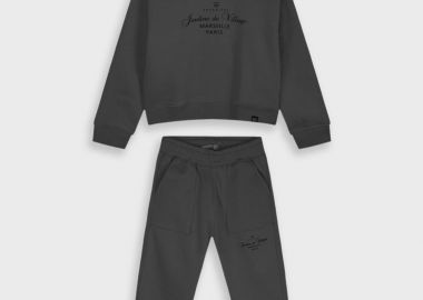 Φούτερ φόρμα με τύπωμα - ΜΑΥΡΟ 16-125241-0 - energiers - 