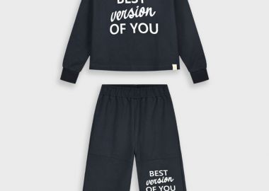 Φούτερ φόρμα με τύπωμα - ΜΑΥΡΟ 16-125253-0 - energiers - 