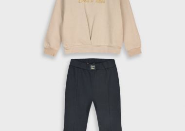 Φούτερ φόρμα με τύπωμα - ΜΑΥΡΟ 16-125274-0 - 16-125274-0-10-etwn-mayro - energiers - 