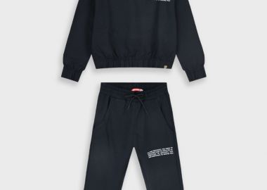 Φούτερ φόρμα με τύπωμα - ΜΑΥΡΟ 16-125276-0 - energiers - 