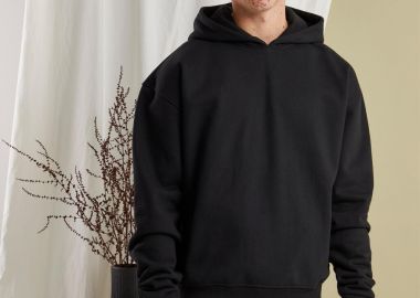 Φούτερ Hoody BY268 Build Your Brand Ultra Heavy Oversized Black - BYB - 