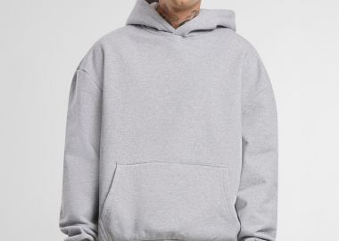 Φούτερ Hoody BY268 Build Your Brand Ultra Heavy Oversized Heather Grey - BYB - 