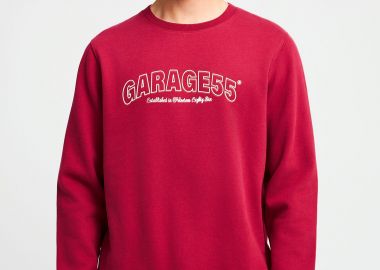 Φούτερ λαιμόκοψη με τύπωμα Garage 55 - GARAGE 55 - 